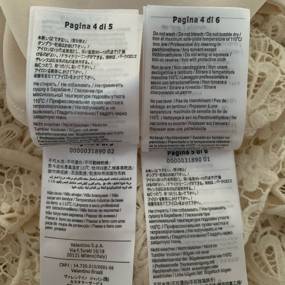 Valentino Red Floral Macrame Embroidered Dress - Picture 11 of 12